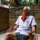Dr G. Balachandran, 79, uncle of Vice President Kamala Harris, speaks during an interview with AFP at his residence in New Delhi on August 20, 2020.